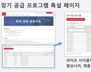 로옴, 공급 목표 기간을 공개하는 특설 페이지 개설해
